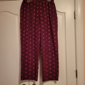 Covington Maroon and Pink Star Lounge Pants